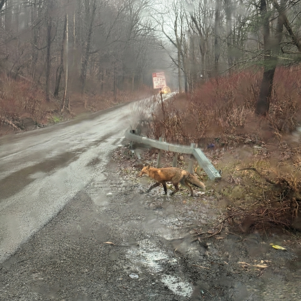 Nano Banana Pro red fox in autumn landscape